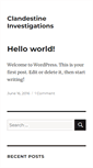 Mobile Screenshot of clandestineinvestigations.com