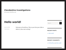 Tablet Screenshot of clandestineinvestigations.com